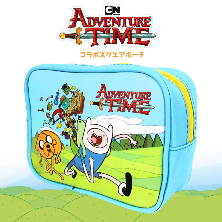 【現貨】【日本限定】美國超人氣卡通動漫探險活寶Adventure Time 老皮阿寶防水皮革收納包 化妝包  萬用包