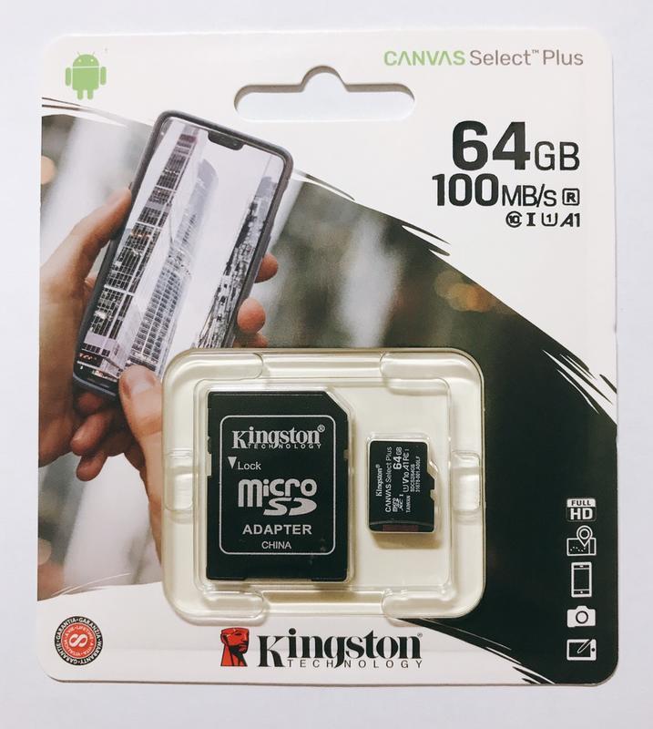 含稅開發票 金士頓 Kingston 64GB micSDXC Canvas Select Plus 記憶卡 C10