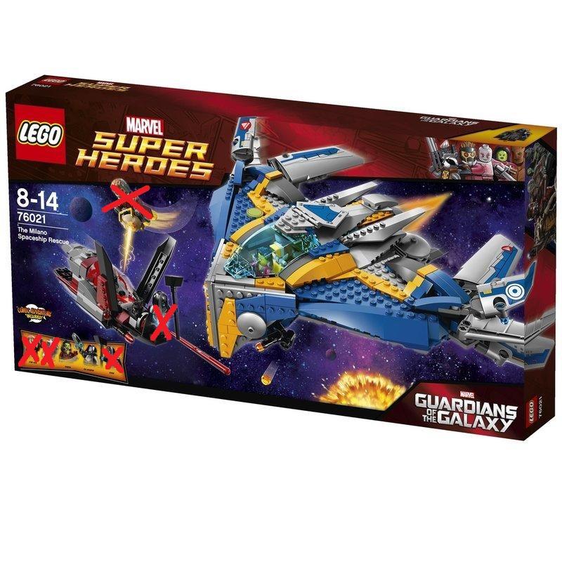 LEGO 樂高 76021 超級英雄 漫威 星際異功隊 米蘭號救援行動