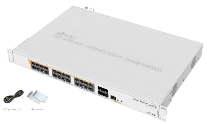【RouterOS專業賣家】公司貨 CRS328-24P-4S+RM 24埠POE/500瓦 機架式網管型交換器/路由器