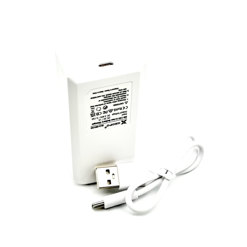RST 紅星 - OXOPO XS 系列 CR123 鋰電池 充電器 + 電池 一組 3.2V 450mAh 12540