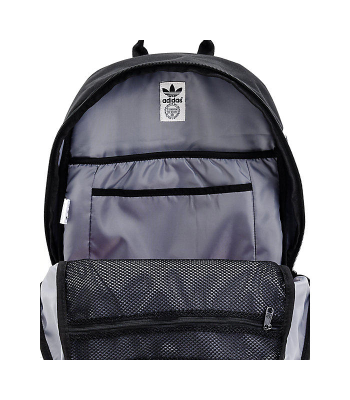 Adidas originals big logo black hot sale backpack