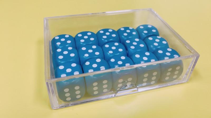 【雙子星】18mm 6面骰子 木質骰子 Dice (15顆盒裝) 適用 指示物 桌遊 玩具 Boardgame