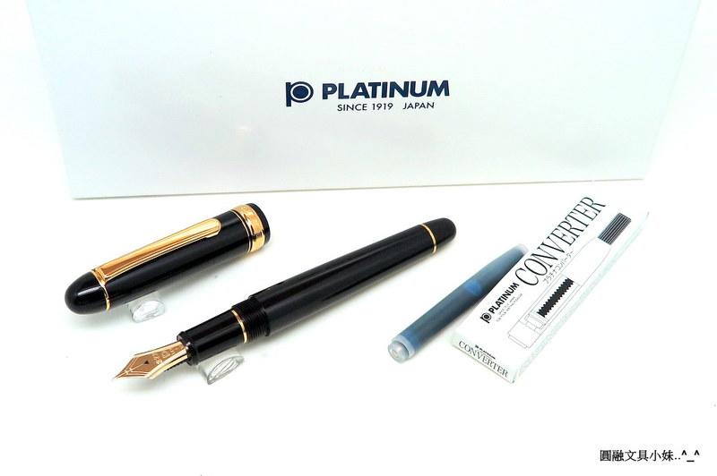 【圓融文具小妹】日本白金 Platinum Century 3776系列 鋼筆 14K  亮黑金夾 多種筆尖 #5500