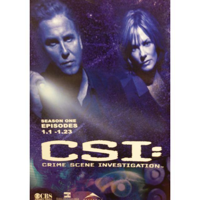 CSI犯罪現場第一季 市售精裝版 （全23集 繁體中/英文字幕） 正版二手影集DVD