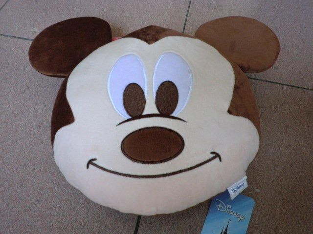 【nike100m】新款 12" Disney 米奇 頭型 抱枕 午安枕 禮物 約27cm 米妮 史迪奇 維尼 熊抱哥
