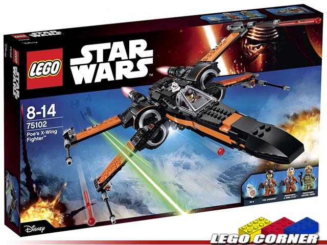 【LEGO CORNER】 STAR-WARS 75102 Poe's X-Wing 樂高星戰系列(原力覺醒)~全新