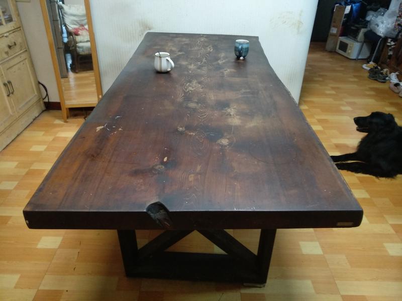 FAM-WOOD紅屋檜木餐桌 無拼接 廉讓有緣人收藏