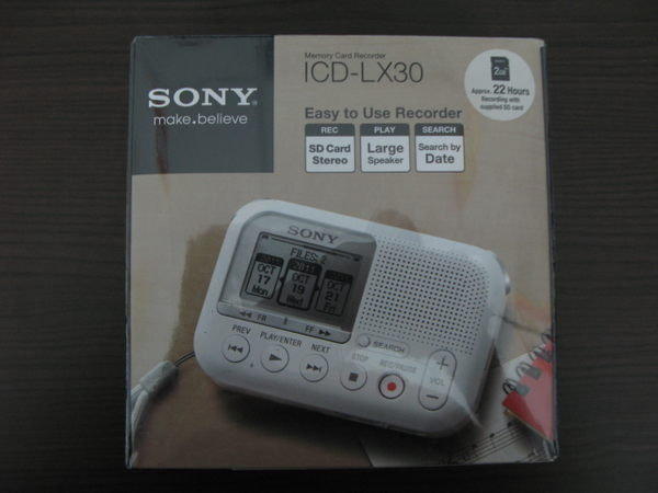 完售東京快遞耳機館開封門市SONY ICD-LX30 錄音筆語言學習機按鍵大聲音