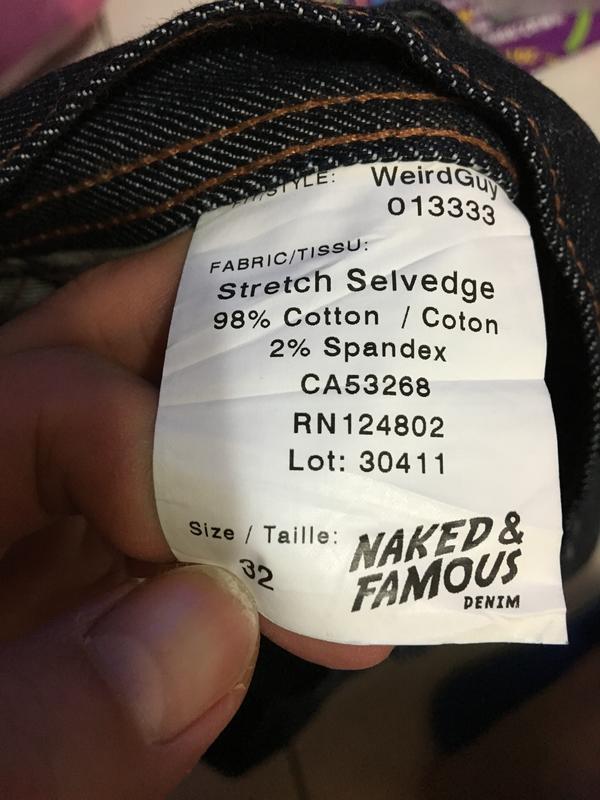 naked famous selvedge 30411 赤耳 11oz canada japan 013333 weir