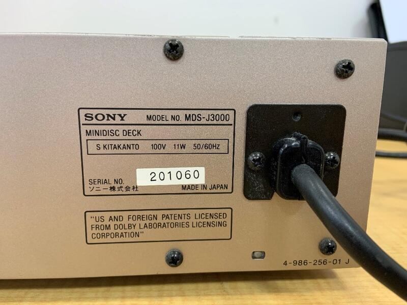 SONY MDS-J3000高音質MD錄放音卡座| 露天市集| 全台最大的網路購物市集