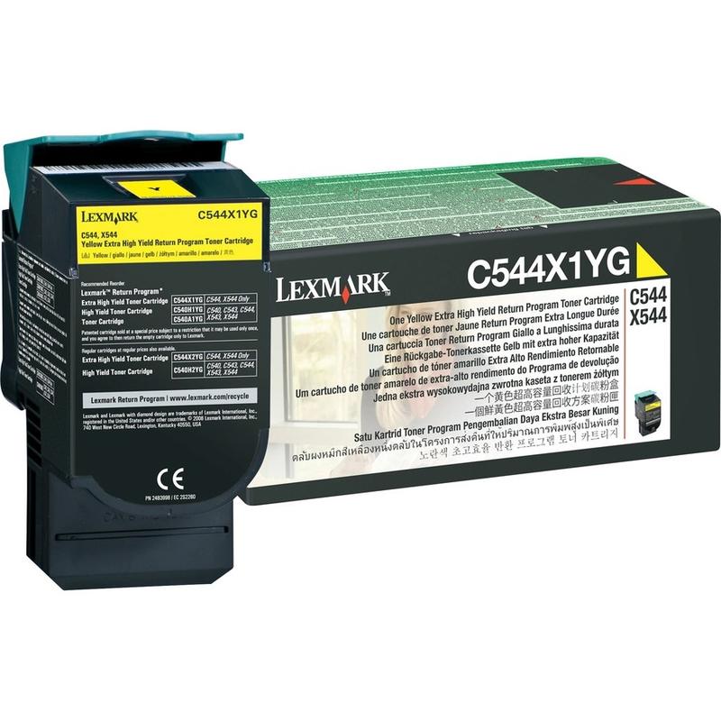 Lexmark C544X1YG黃色超高量碳粉匣 (4K)(含稅開發票)