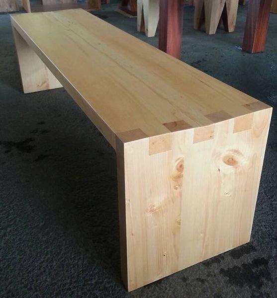 【原味手工家具】鐵杉ㄇ型椅-台南 原木 家具