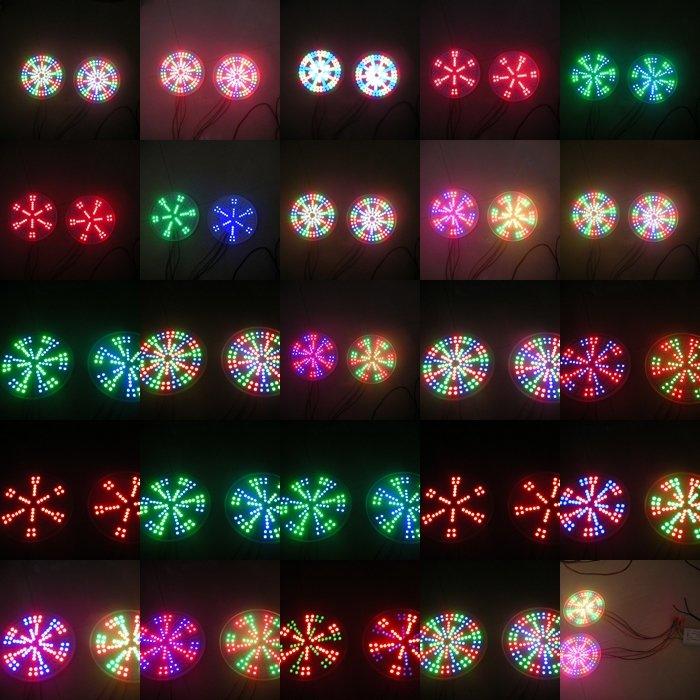 144燈RGB玻纖電路板-紅-藍-綠光LED-配合控制器-七彩變色-DIY變化多種顏色-USB現貨-5V-12V-24V