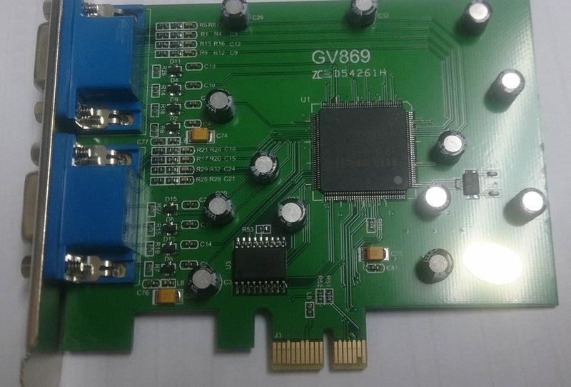 Techwell 6869 影像擷取卡(採集卡) 16路 PCI-E
