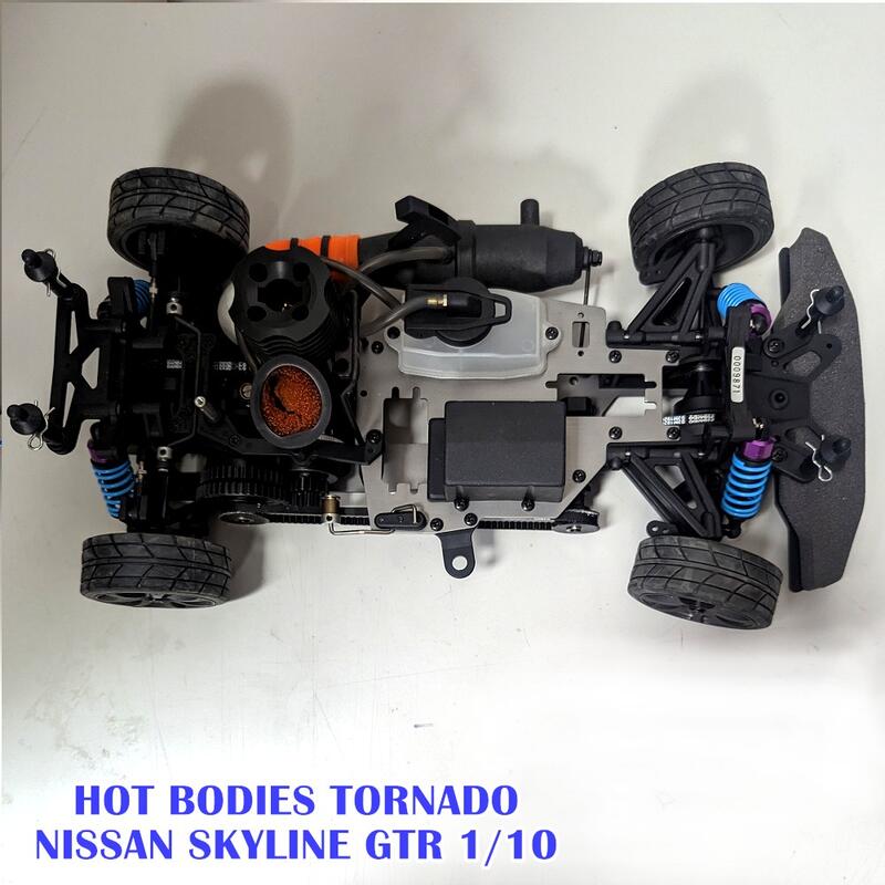 福利品Hot Bodies Skyline TORNADO 1/10 引擎老房車全新品AM搖控