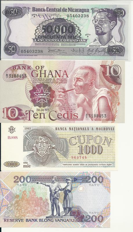 第五組：非洲紙鈔，共14張