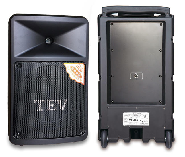 【昌明視聽】TEV TS-680 8吋被動式擴音喇叭音箱