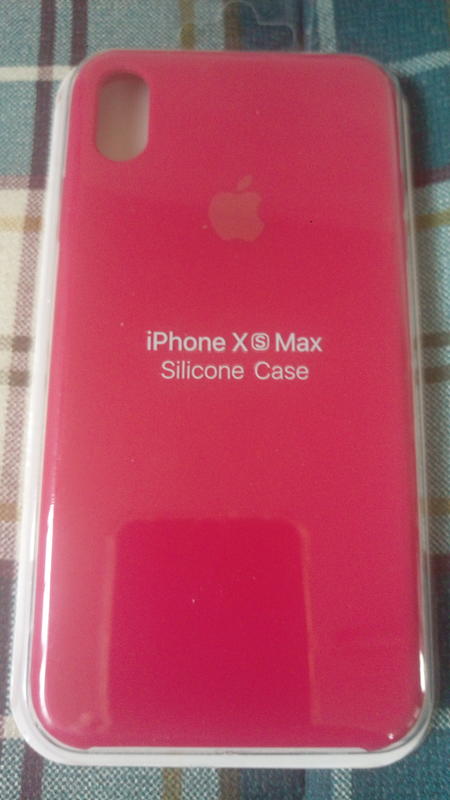 Apple iphone XS Max 原廠版本保護套✩玫瑰紅色