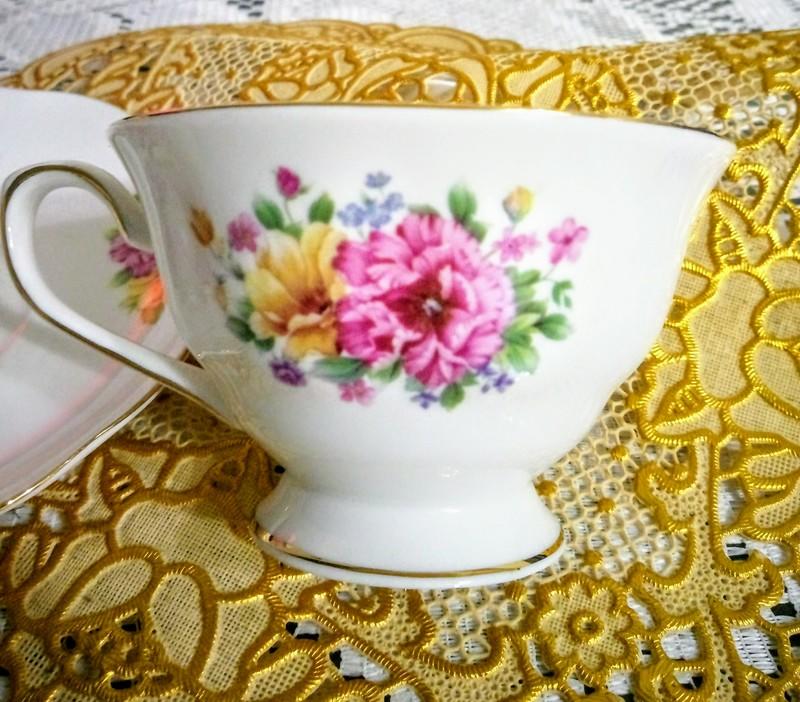 英國進口 可人薔薇花 下午茶  點心盤 咖啡杯組 ~~名門貴族~~
