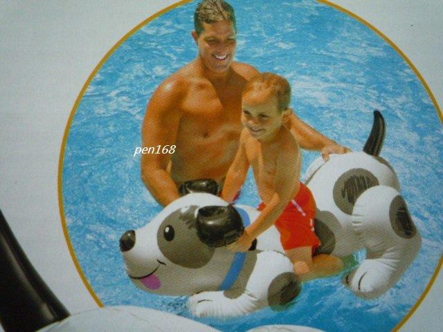 玩樂生活 美國 INTEX57521可愛充氣小狗坐騎108cm*71cm兒童游泳圈坐圈 大促銷