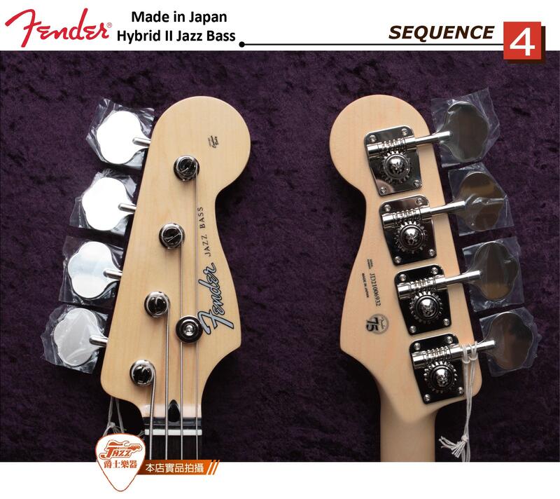 爵士樂器】公司貨Fender Made in Japan Hybrid II Jazz Bass 電貝斯
