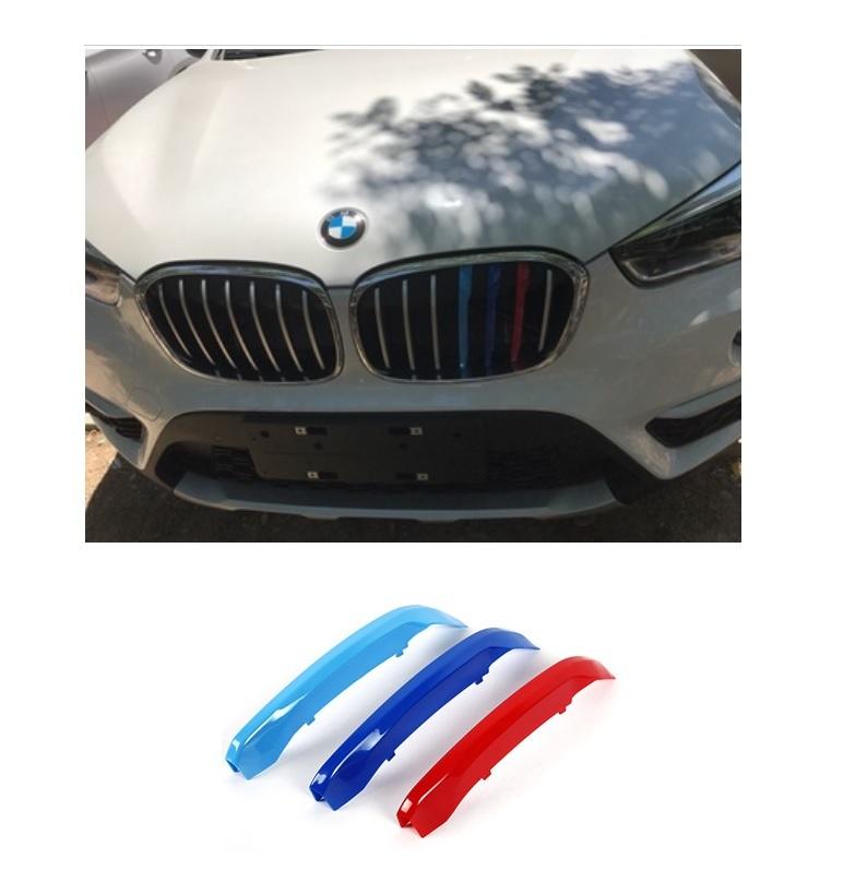 BMW 2016 2017 新 X1 中網三色卡扣 水箱罩三色裝飾條  F48