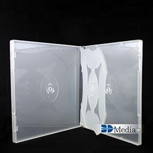 【藍光多媒體】CD,DVD盒/四片裝/有膜/PP材質/10mm/霧透 摔不破