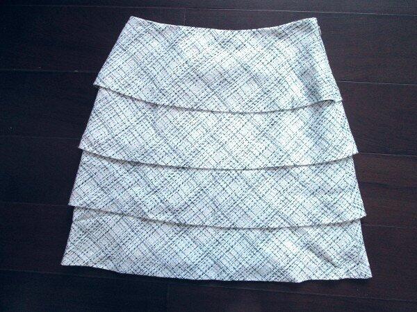 全新日本大牌小香奈兒風CLATHAS MS GRACY UNTITLDE款混織短裙S號 日本製