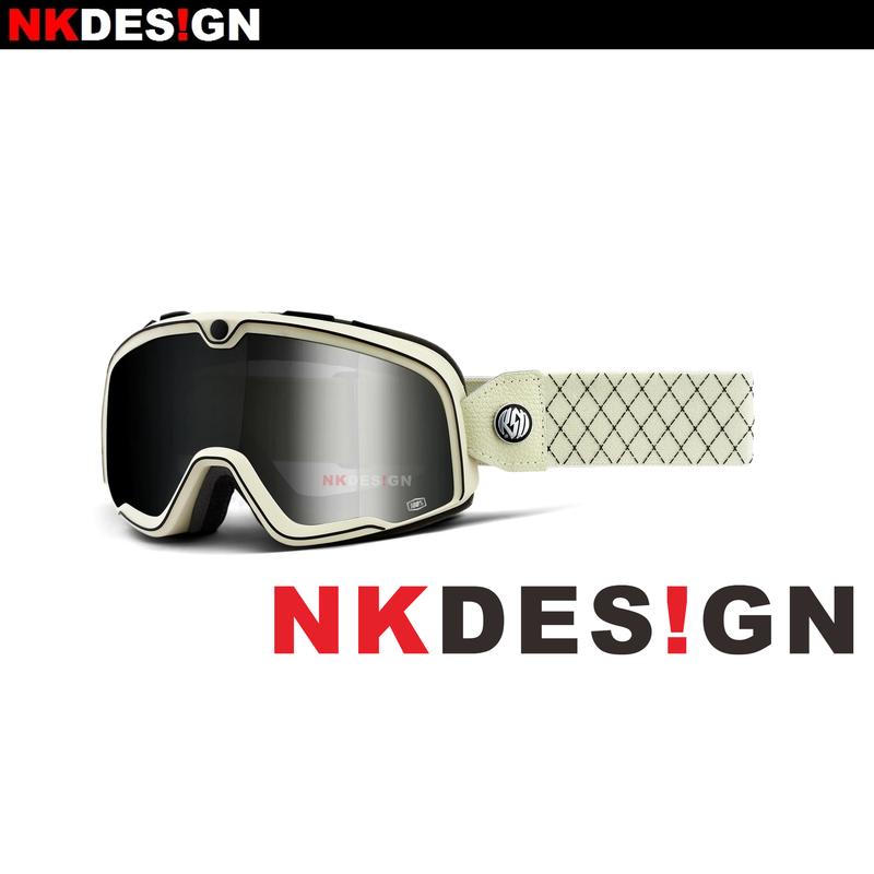 NK的店：2020新款 100% Barstow Roland Sands RSD 白框 復古風鏡 山車帽 可戴眼鏡