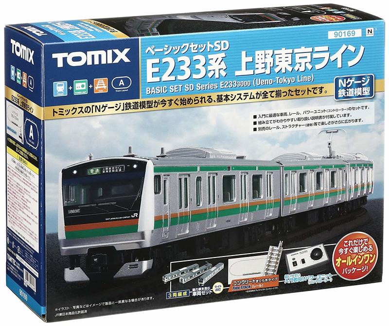 (日本進口)TOMIX N 基礎套裝D E233系上野東京90169火车模型入門套裝 4-7個工作天