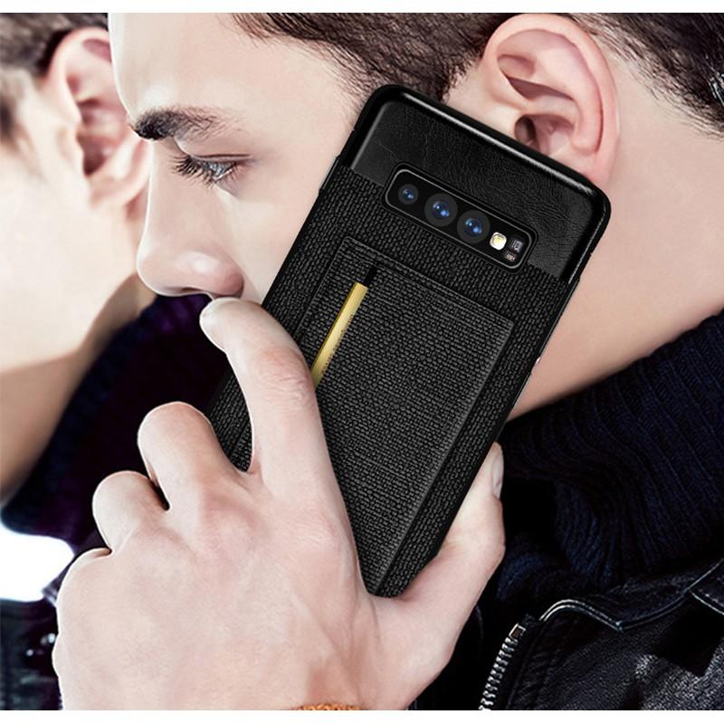 【現貨】Samsung商務款插卡手機殼N10plus N10 S10p S10 N9 S9p S9 試別證 悠遊卡