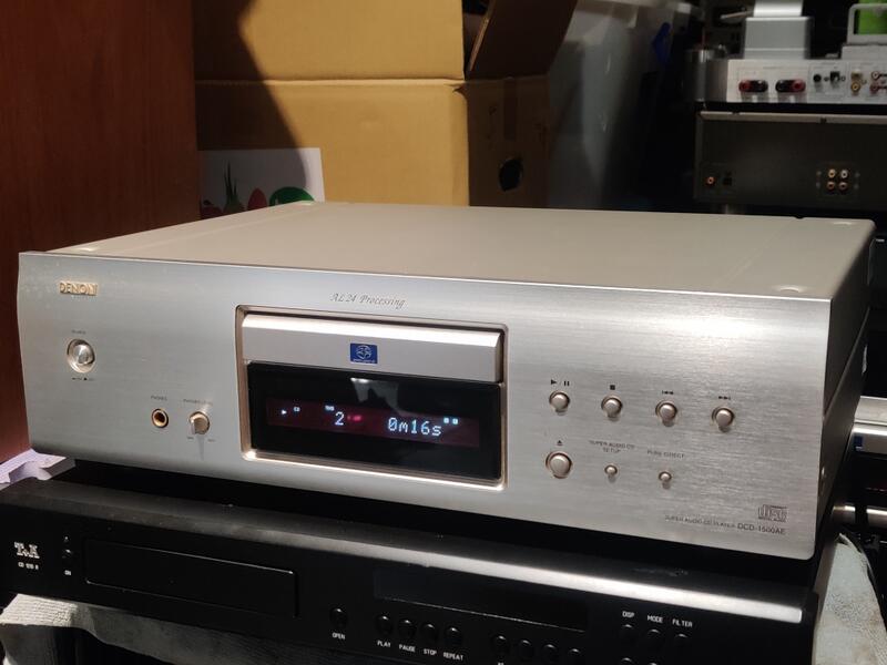 日本製Denon DCD-1500AE 高級SACD Player 音質播放機光纖同軸類比輸出