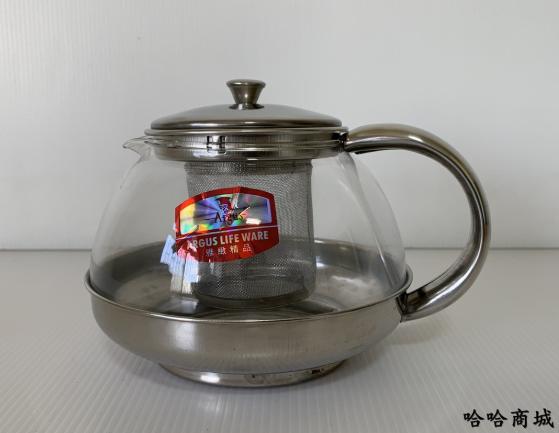 哈哈商城 雅緻 太極 玻璃 壺 ~ 茶具 花茶 辦公 茶 綠茶 茶壺 沖茶器 紅茶 濾壓壺 茶包 調理