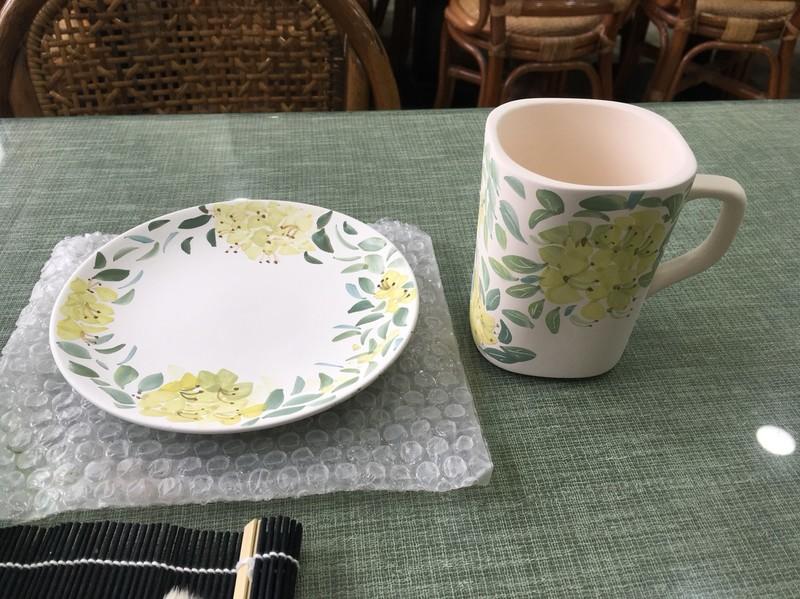 純手工繪製 釉下彩  四方杯組 茶飲 咖啡 皆適宜 好用 有多種顏色,可提供訂製杯 盤可以分開購買