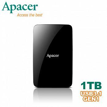 最新版 Apacer 宇瞻 AC233 1T 1TB USB3.1 2.5吋 含稅 開發票 行動硬碟 三年保固