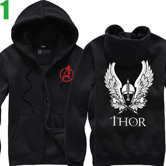 【雷神索爾 Thor】連帽厚絨長袖漫威超級英雄系列外套 新款上市購買多件多優惠!【賣場一】