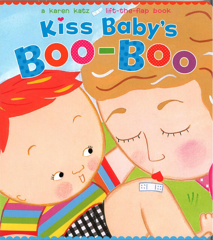 ＊小貝比的家＊KISS BABY'S BOO-BOO/硬頁書 翻翻書/0~2歲