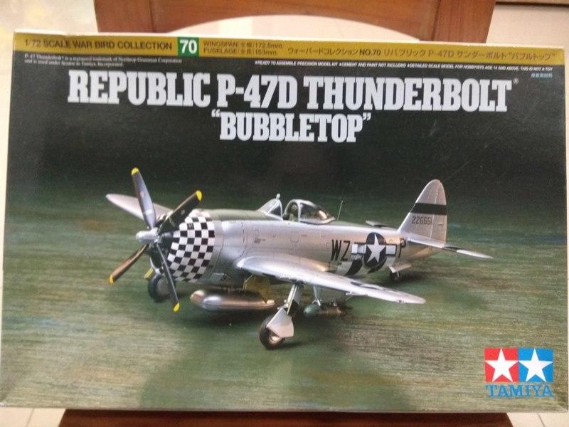 P-47D THUNDERBOLT "BUBBLETOP"  1/72  TAMIYA