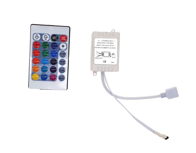 直流12V RGB控制器 24鍵遙控型控制器 燈條控制器 調光遙控器 適用於RGB燈條 調光器