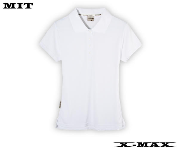 特價150~排汗王~X-MAX~MIT-冰感系列-長版-素面POLO衫-女款-白~排汗衫~團體服~