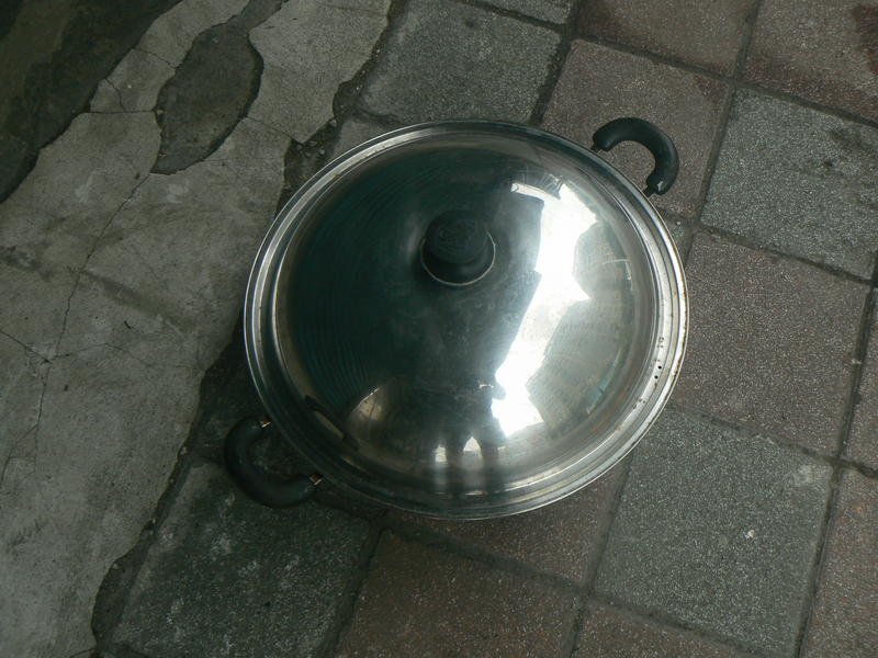 白鐵雙耳炒鍋  鍋徑:40公分
