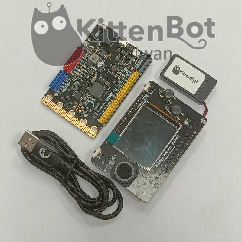【kittenbot 台灣】makecode Arcade 遊戲程式學習板 arduino microbit D51