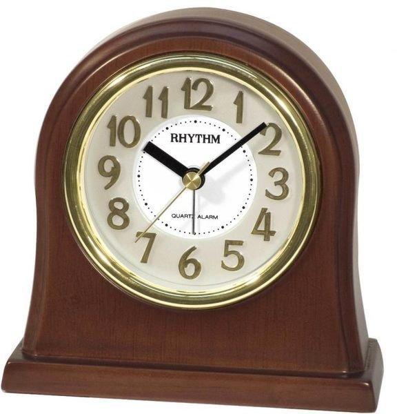 RHYTHM CLOCK 日本麗聲原木鈴噹造型鬧鐘座鐘 型號：CRE943NR06【神梭鐘錶】