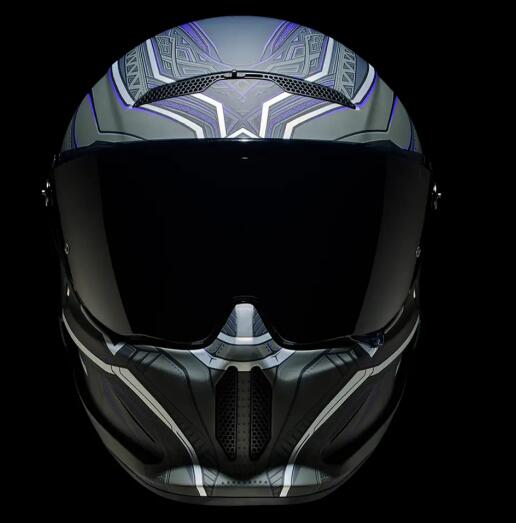 台中皇欣!!正RUROC出品碳纖維全罩安全帽ATLAS Marvel's 黑豹!!送墨