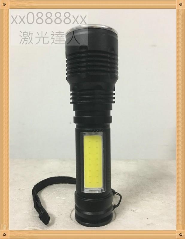 便利型T6強光手電筒 COB側燈強光手電筒