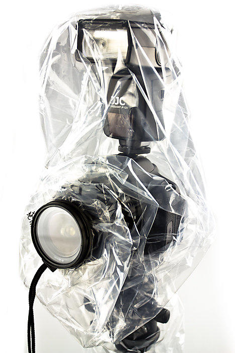 又敗家＠JJC單眼相機雨衣(2件,皆可裝外閃燈)單眼雨衣防雨罩防雨套防水套防水罩防塵罩防水殼適DSLR鏡頭機身RI-6