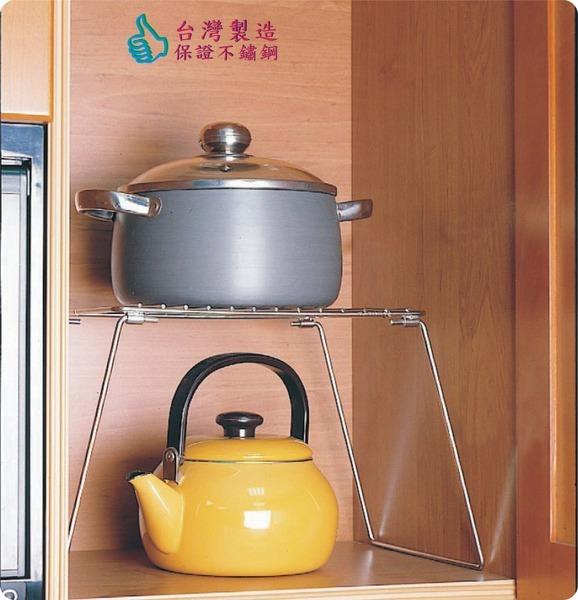 不鏽鋼廚房收納架 置物架 瀝水架 瓶罐架 餐具架 刀叉架 組合式鍋具分層架 台灣製造 不銹鋼架 廚衛舖
