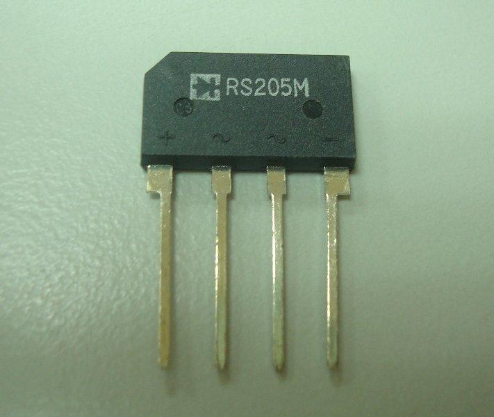 Rs205 電の店 B626 橋式整流器 BRIDGE DIODE RS205M 600V 2A | 露天市集 | 全台最大的網路購物市集