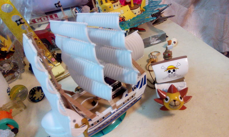 海賊王 航海王   海軍 組裝 模型船     組裝模型1